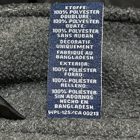 Chaps Men's Vest VTG Black Fleece Lined Size S Small Full Zip - Picture 6 of 6